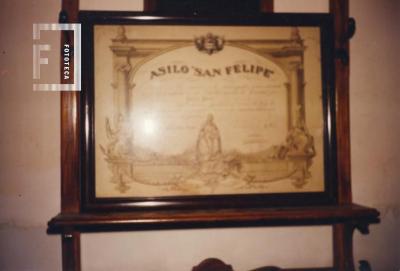 Diploma al Dr. Alberto Alberti, en 1895, por sus servicios