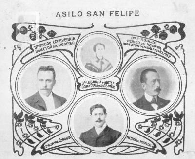 Asilo San Felipe, personal año 1902
