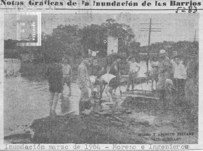 Moreno e Ingenieros, inundación de 1964