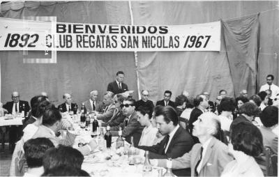 Acto 75º Aniversario Club de Regatas. Habla el presidente, Dr. León Lapuyade