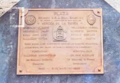 Placa Plazoleta Crucero ARA General Belgrano