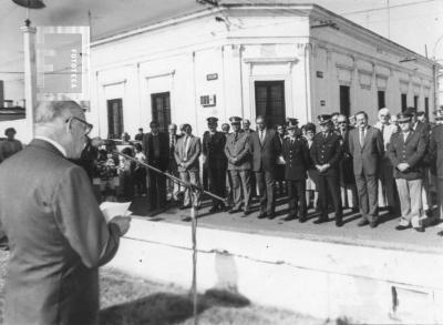 G. S. Chervo disertando en Acto