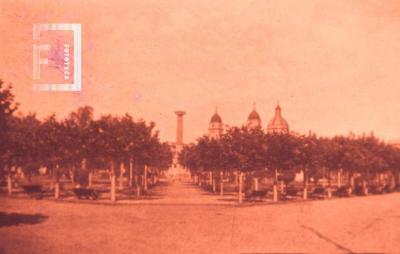 Plaza Mitre hacia Catedral, año 1905