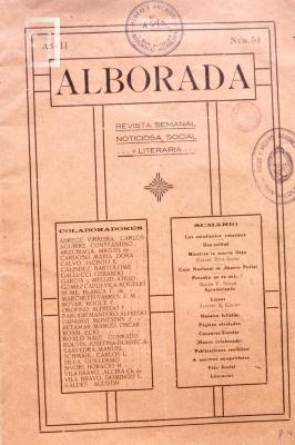 Revista //Alborada//, Año II Nº 54 (1918-22)