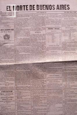 Diario //El Norte de Buenos Aires// (1873-1924), 28 de mayo de 1875, Año III Nº 240