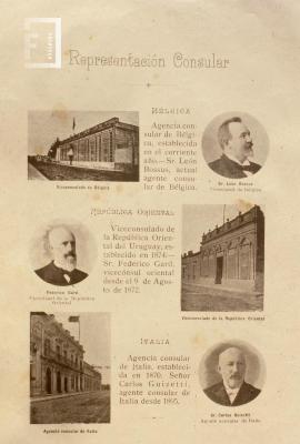 Página impreso sobre Viceconsulados, año 1903