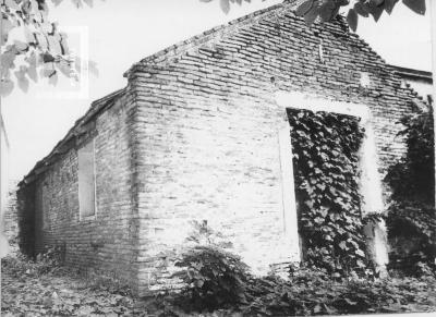 Casa de Bogado, antiguo cuartel militar durante década de 1820, frente interior