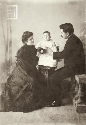 Abraham Carvajal, Juana Villegas de Carvajal y Cacho Carvajal Villegas