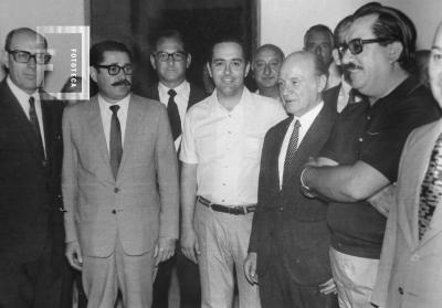 H Parigini, Carlos González, Vicente S Lima y Kolberg, integrantes del Frejuli