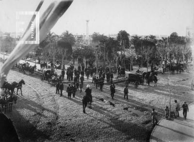 Acto en plaza Mitre. 25 de mayo de 1910