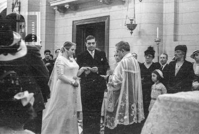 Casamiento en la Parroquia, hoy Catedral