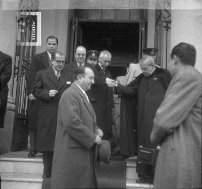 Tedeum 31 de mayo de 1952, Centenario del Acuerdo, en atrio iglesia