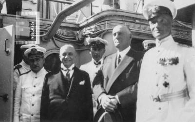 El Dr. Marcelo T. de Alvear a bordo del //Berlín//. Año 1924