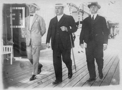 Francisco Giovanelli, Severo Fernández y Carlos Bustos en Mar del Plata