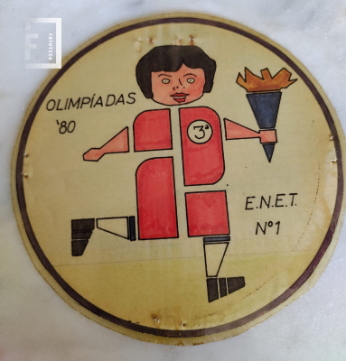 Distintivo Olimpiadas'80 - E.N.E.T Nº1