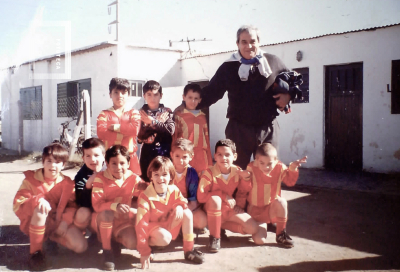 Equipo infantil fútbol Club Belgrano