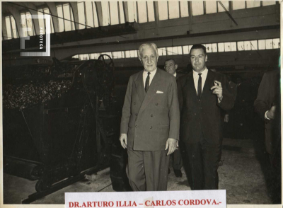 Visita del Dr. Illia - Fábrica Textil La Emilia