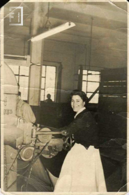 Retrato dama - Planchadora Fábrica Textil La Emilia