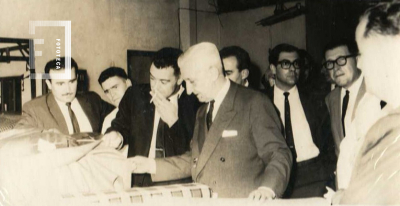 Visita del Dr. Illia - Fábrica Textil La Emilia
