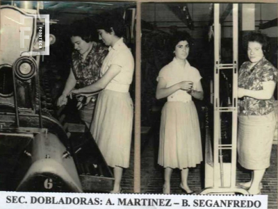 Sector dobladoras - Fábrica Textil La Emilia