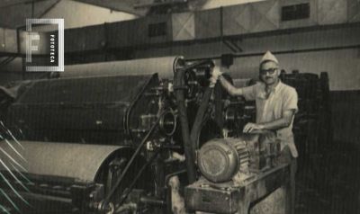 Héctor Croce en fábrica 