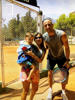 Manu Ginobili visitando La Emilia