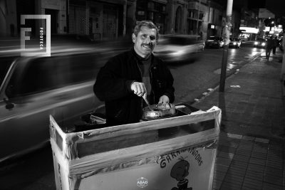 Retrato José Hugo Vera - vendedor garrapiñadas