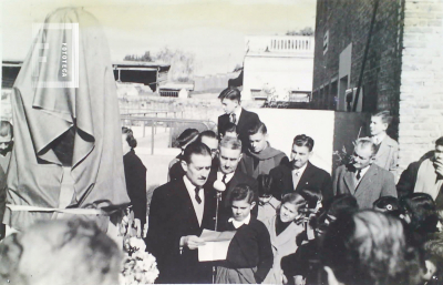 Acto inauguración busto Cayetano Cavalli 