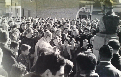 Acto inauguración busto Cayetano Cavalli (bendición) - Club Belgrano