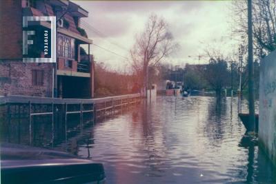 Inundación calle Guardias Nacionales