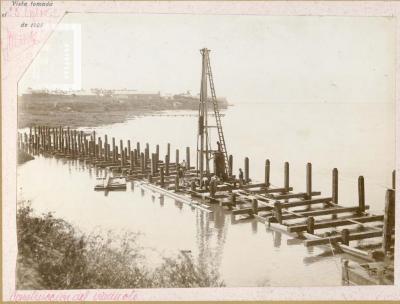 Obras del Puerto Nuevo, construcción viaducto