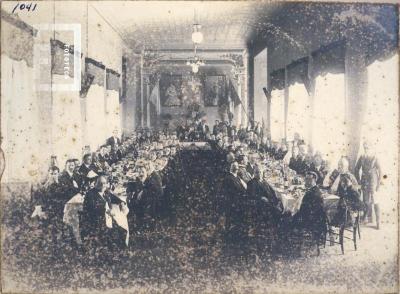 Banquete realizado en la Sociedad Italiana