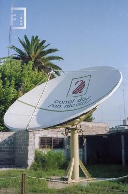 Primera parábola satelital diseñada y construida en San Nicolás