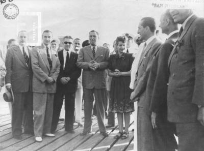 Visita de Juan D. Perón y Evita a San Nicolás