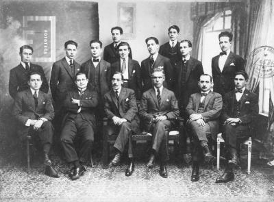 Profesores Colegio Nacional y alumnos egresados 1921