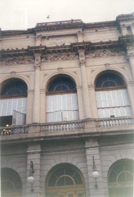 Planta alta sobre la entrada principal del Teatro