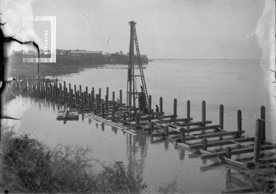 Construcción del Puerto Nuevo, año 1904
