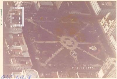 Vista aérea de la Plaza Mitre