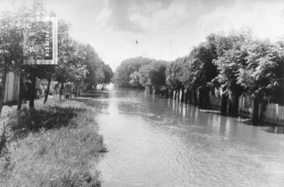 Calle de La Emilia, inundación