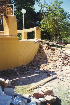 Construcción de la Peatonal. Remodelación de la rotonda