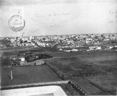 Vista de San Nicolás desde el tanque de las Aguas Corrientes (hacia el sudeste)