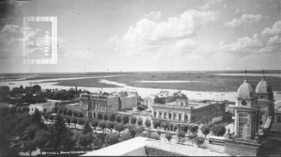 Vista de San Nicolás desde el edificio Sarmiento, hacia el norte