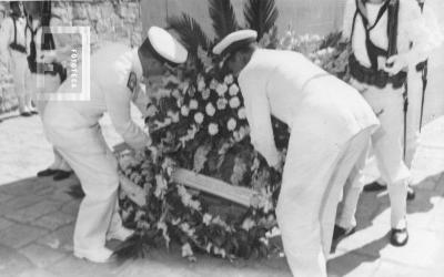 Celebración Combate Naval. Ofrendas florales