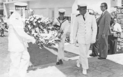 Celebración Combate Naval. Ofrendas florales