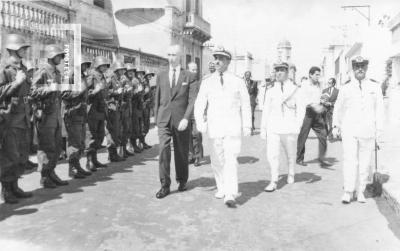 Celebración Combate Naval. Intendente Dr. J. M. Bent y autoridades