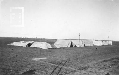 Escuela de Zapadores Pontoneros Z. P. 2. Servicio Militar clase 1919. Campamento