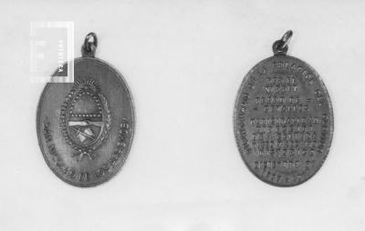 Medalla de cobre Bicentenario del Partido de San Nicolás de los Arroyos, 1777-1977