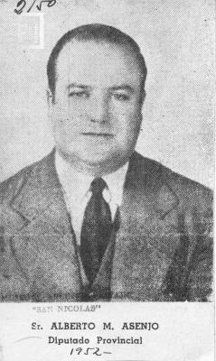 Sr. Alberto M. Asenjo, Diputado Provincial Partido Peronista.