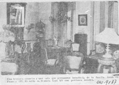 Sala Flia. Gard, hoy Sala //Municipalidad// del Museo Municipal
